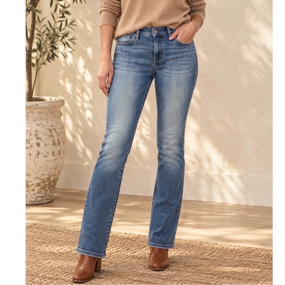 Lucky Brand Lolita Crop Jeans Womens 8/29 Medium Wash Straight Leg 7WP10434